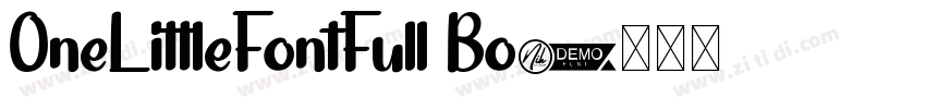 OneLittleFontFull Bo字体转换